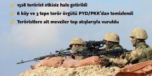 Zeytin Dalı Harekatı'nda 1528 terörist etkisiz hale getirildi