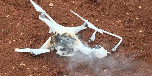 Afrin'de teröristlerin kullandığı 'drone' düşürüldü