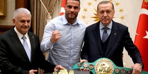 Erdoğan Suriye asıllı boksör Charr'ı kabul etti