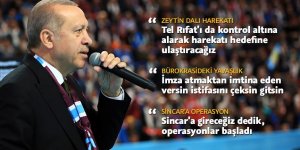 Cumhurbaşkanı Erdoğan'dan Tel Rıfat mesajı