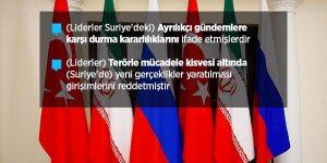 Türkiye-Rusya-İran'dan Suriye konulu ortak açıklama
