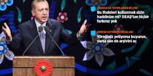 Erdoğan: Bu ifadeleri kullanmak sizin haddinize mi?