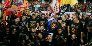 Galatasaray'da şampiyonluk sevinci