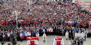 'Şehit anne ve bebeğine veda'