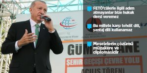 Erdoğan, Gümüşhane'de vatandaşlara hitap etti!