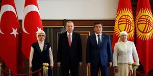 Cumhurbaşkanı Erdoğan Kırgızistan'da..
