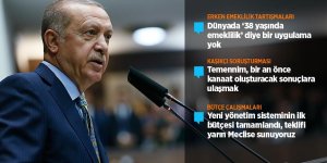 Cumhurbaşkanı Erdoğan: Erken emekliliği sosyal güvenlik sistemimizde tasvip etmiyoruz