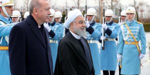 Cumhurbaşkanı Erdoğan, İran Cumhurbaşkanı Ruhani'yi resmi törenle karşıladı
