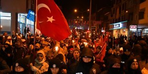 Sarıkamış şehitleri için meşaleli yürüyüş