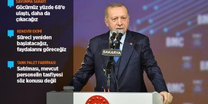 Erdoğan: Savunma sanayindeki gücümüz yüzde 68'e ulaştı