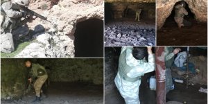 PKK'lıların kullandığı mağaralar kullanılamaz hale getirildi
