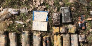 PKK'lı teröristlerin el yapımı patlayıcı şeması bulundu