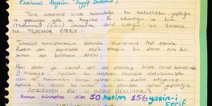 Cumhurbaşkanı Erdoğan'a öğrencilerden dua dolu davet mektubu