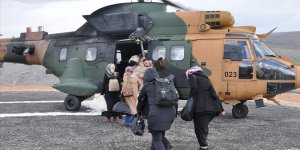 Oy pusulaları askeri helikopterle taşındı