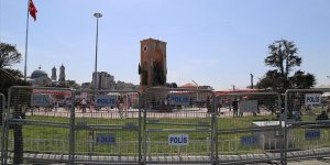 Taksim Meydanı'nda güvenlik önlemleri uygulanmaya başlandı