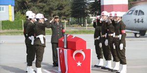 Zeytin Dalı Harekatı bölgesinde şehit olan yüzbaşı için tören