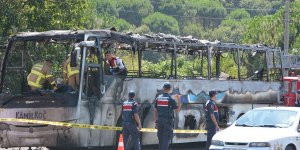 Balıkesir'de yolcu otobüsündeki yangınla ilgili 2 tutuklama