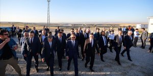 Fuat Oktay Yozgat Havalimanı inşaatında incelemelerde bulundu