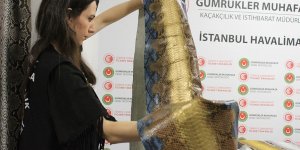 İstanbul Havalimanı'nda 320 bin liralık yılan derisi ele geçirildi!