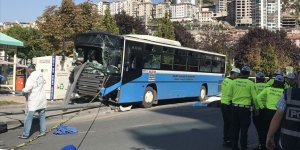 Ankara'da duraktaki yayalara çarpan özel halk otobüsünün şoförü tutuklandı
