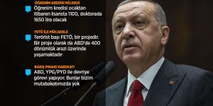 Cumhurbaşkanı Erdoğan'dan 'öğrenim kredisi' müjdesi
