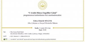 Bakanlıktan engellilere özel davetiye