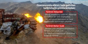 Teröristlerin umutsuzluk ve karamsarlığı günlüklerine yansıdı