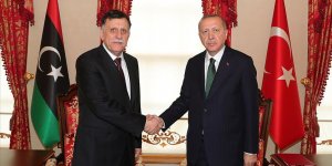 Erdoğan, Libya UMH Başkanlık Konseyi Başkanı Serrac'ı kabul etti!