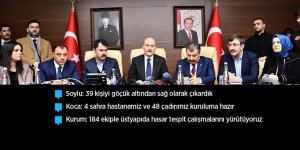 Bakan Soylu: Malatya'da 4, Elazığ'da 18 vatandaşımız hayatını kaybetti