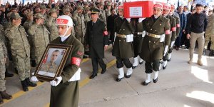 İdlib şehidi sözleşmeli er Enes Kaya son yolculuğuna uğurlandı