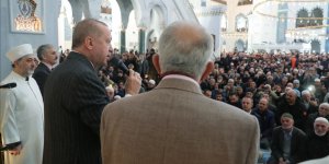 Cumhurbaşkanı Erdoğan, cuma namazının ardından cemaate seslendi