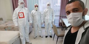 Kırıkkale'de karantinadaki tır şoföründen 'teşekkür' videosu