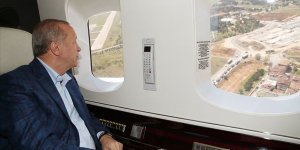 Erdoğan Atatürk Havalimanı ve Sancaktepe ile Başakşehir İkitelli Şehir Hastanelerini havadan inceledi