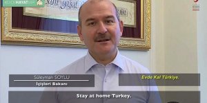 İçişleri Bakanı Soylu'dan videolu 'evde kal' çağrısı