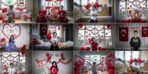 ...Evde 23 Nisan heyecanı...
