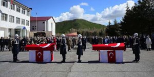 Bitlis'te şehit olan iki asker için tören düzenlendi
