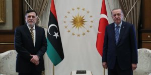 Cumhurbaşkanı Erdoğan, Libya Başbakanı Serrac ile bir araya geldi