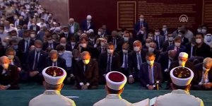Cumhurbaşkanı Erdoğan cuma namazı için Ayasofya-i Kebir Cami-i Şerifi'nde