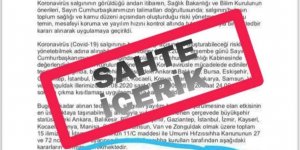 Çataklı'dan sahte Kovid-19 içerikleriyle ilgili paylaşım