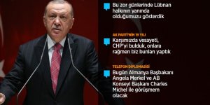 Erdoğan: Doğu Akdeniz'de çözümün yolu, diyalog ve müzakeredir