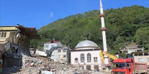Dereli'de enkaz kaldırma ve temizlik çalışmaları tamamlanmak üzere