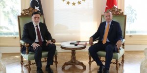 Cumhurbaşkanı Erdoğan'ın Libya Başbakanı Serrac'ı kabulü