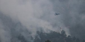 Adana'daki orman yangınına havadan müdahale tekrar başladı