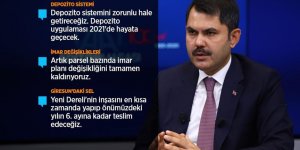 Çevre ve Şehircilik Bakanı Kurum'dan önemli açıklamalar