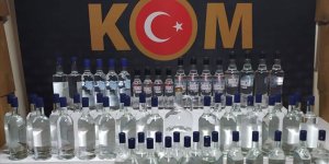 Operasyonlarda 1552 şişe ve 3 bin 232 litre kaçak/sahte alkollü içki ele geçirildi