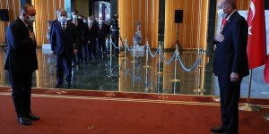 Cumhurbaşkanı Erdoğan, Cumhuriyet Bayramı tebriklerini kabul etti!