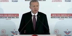 Erdoğan: Samsun-Sivas Demir Yolu Hattı lojistik taşımacılığa yeni bir ivme kazandıracak