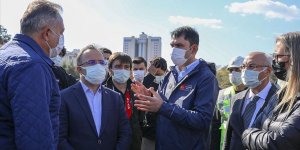 Kurum, yapımına başlanan konteyner kentte incelemelerde bulundu!
