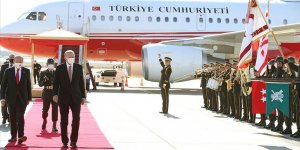Cumhurbaşkanı Erdoğan KKTC'nin 37. kuruluş yıl dönümü törenine katıldı