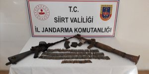 Siirt'te PKK'lı teröristlere ait silah ve mühimmat ele geçirildi!